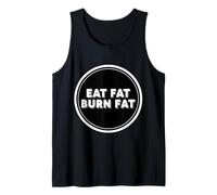 Comer Grasa Quema Grasa Keto cetogénico carnívoro Dieta Paleo Cita Camiseta sin Mangas