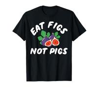 Comer higos no cerdos Funny Vegetariano Herbívoro Animal Activista Camiseta