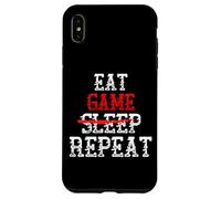 Comer Juego NO Dormir Repetir Divertido Jugador Chico Chica Juegos Meme Carcasa para iPhone XS MAX