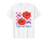 Comer más Tomates Cute Foodie Garden Tomate Lover Art Camiseta