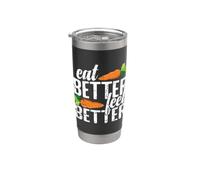 Comer mejor, sentirse mejor vida saludable Vaso térmico de acero inoxidable de doble pared