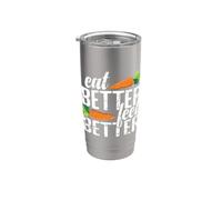 Comer mejor, sentirse mejor vida saludable Vaso térmico de acero inoxidable de doble pared