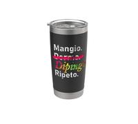 Comer. (No) Duerme. Pintar. Repite. - Italiano Vaso térmico de acero inoxidable de doble pared