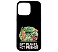 Comer Plantas No Amigos Pixel Art Verduras Vegano Vegetariano Carcasa para iPhone 15 Pro MAX