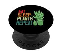 Comer Plantas para Dormir Repite el Amante de Las Plantas PopSockets PopGrip Adhesivo