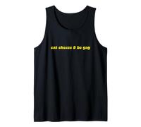 Comer Queso y ser Gay Camiseta sin Mangas