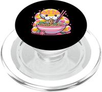 Comer Ramen Japonés Kawaii Snake Ball Python Lover PopSockets PopGrip para MagSafe