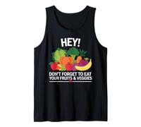 Comer Saludable Comer Verde Salud Dieta Vegetariana Vegana Camiseta sin Mangas