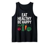 Comer Saludable Comer Verde Salud Dieta Vegetariana Vegana Camiseta sin Mangas