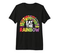 Comer Saludable Vegetariano Vegano Come El Arco Iris Camiseta Premium