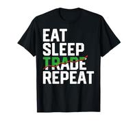 Comer sueño Comercio Repetir - Stock Trader Day Trading Crypto Camiseta