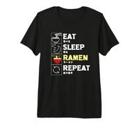 Comer sueño Ramen Repeat, Fideos para niños Camiseta Premium