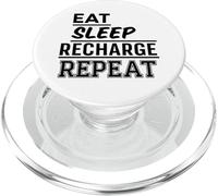 Comer sueño Recarga Repetir PopSockets PopGrip para MagSafe