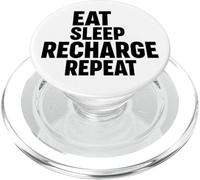 Comer sueño Recarga Repetir PopSockets PopGrip para MagSafe