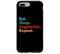Comer sueño repetición vegetariana para amantes de la comida vegetariana Carcasa para iPhone 7 Plus/8 Plus