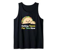 Comer Tacos para Dos Ahora Mamá Embarazada Esperando Bebé Camiseta sin Mangas