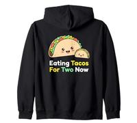 Comer Tacos para Dos Ahora Mamá Embarazada Esperando Bebé Sudadera con Capucha