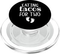 Comer Tacos para Dos Divertidos anuncios de Embarazo Familiar PopSockets PopGrip para MagSafe