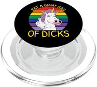 Comer Una Bolsa De Pollas Rainbow Unicorn Comer Una Bolsa De Pollas PopSockets PopGrip para MagSafe