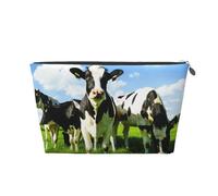 Comer Vacas en los pastos de Verano, Bolsa de artículos de tocador Bolsa de Maquillaje Bolsa de cosméticos Bolsa de artículos de tocador de Viaje portátil