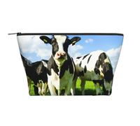 Comer Vacas en los pastos de Verano, Bolsa de artículos de tocador Bolsa de Maquillaje Bolsa de cosméticos Bolsa de artículos de tocador de Viaje portátil