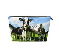 Comer Vacas en los pastos de Verano, Bolsa de Maquillaje Bolsa de cosméticos Bolsa de artículos de tocador de Viaje portátil Bolsa de artículos de tocador