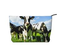 Comer Vacas en los pastos de Verano,Neceser de Pana, Neceser de Maquillaje portátil, Neceser de Viaje