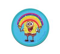 Comercial Mercera Bob Esponja Arco iris impreso - Parches Termoadhesivos Bordados Aplique Para Ropa, Tamaño: 6,2 x 6,2 cm