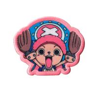 COMERCIAL MERCERA, Parche One Piece, Parche Ropa Thermoadhesivo de Luffy y su Tripulacion, para Fans del Manga y Anime, Ideal para Camisetas, Gorras, Mochilas Escolares, 100% Pol (Chopper 26, 5x54mm)
