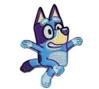 Comercial Mercera, Parches de Ropa Termoadhesivos, Bluey, Personaje Bluey, Azul, Parche para Camisetas, Gorras, Mochilas Escolares, 100% Poliéster, 6x8 Cm