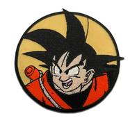 Comercial Mercera, Parches de Ropa Termoadhesivos, Dragon Ball, Personaje Goku, Parche para Camisetas, Gorras, Mochilas Escolares, 100% Poliéster, 6x6 Cm