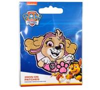 COMERCIAL MERCERA, Parches de Ropa Termoadhesivos, Patrulla Canina, Paw Patrol, Parche para Camisetas, Gorras, Mochilas Escolares, 100% Poliéster (Skye 2)