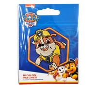 COMERCIAL MERCERA, Parches de Ropa Termoadhesivos, Patrulla Canina, Paw Patrol, Parche para Camisetas, Gorras, Mochilas Escolares, 100% Poliéster (Rubble 2)