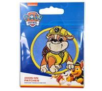 COMERCIAL MERCERA, Parches de Ropa Termoadhesivos, Patrulla Canina, Paw Patrol, Parche para Camisetas, Gorras, Mochilas Escolares, 100% Poliéster (Rubble)