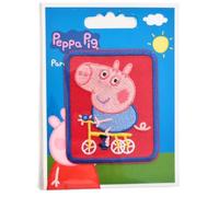 COMERCIAL MERCERA, Parches de Ropa Termoadhesivos, Peppa Pig, Parche para Camisetas, Gorras, Mochilas Escolares, 100% Poliéster (Peppa Pig Bicicleta)
