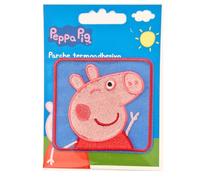COMERCIAL MERCERA, Parches de Ropa Termoadhesivos, Peppa Pig, Parche para Camisetas, Gorras, Mochilas Escolares, 100% Poliéster (Peppa Pig Feliz)