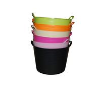 Comercial Mida Capazo Plástico, Cesto Especial para Vendimia, 42 Litros (Fucsia), 1 unidad