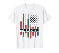 Comerciante - Amante del Comercio del día de Las criptomonedas estadounidenses Camiseta gráfica económica, Hombre, Blanco, XL