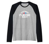 Comerciante Certificado de Placebo Humor Divertido Camiseta Manga Raglan
