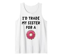 Comerciaría a mi hermana por un humor divertido para hermanos Camiseta sin Mangas