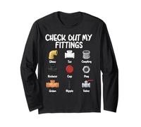 Comercio de Fontanero Divertido Echa un Vistazo a mis Accesorios Humor de fontanería Manga Larga