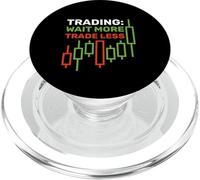 Comercio: Espere más Comercio Menos - Crypto Trader PopSockets PopGrip para MagSafe