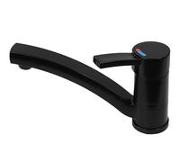 Comet Capri - Grifo monomando compacto para caravana, camping, barco + interruptor, color negro mate