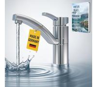 Comet Capri - Grifo monomando para autocaravana, 12 V, cromado, con microinterruptor, giratorio 90°, para caravana, camping, caravana, caravana, barco, etc