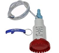 Comet LUX-PLUS - Bomba de agua sumergible con válvula antirretorno (pegada) + filtro de 12 V 19 litros para autocaravana, caravana, camping, barco