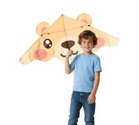 Cometa de playa grande para adultos y niños, cometa delta fácil de volar con línea de cuerdas y cola colorida, juguete perfecto para viajes en la playa y principiantes