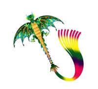 Cometa, Dragon Kite Easy To Fly, Beginner Kite 59 X 114inch with 157.6in Kite Kite String Outdoor Park Principiantes(B)
