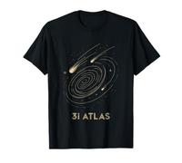 Cometa Espacio Cósmico Diseño Arte 3I Atlas Astronauta Camiseta
