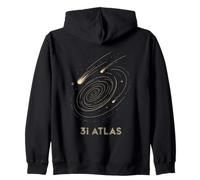 Cometa Espacio Cósmico Diseño Arte 3I Atlas Astronauta Sudadera con Capucha
