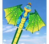 Cometas Flying Dragon Kite para niños Niños Niñas Adultos Principiantes The Beach Park Juegos al Aire Libre Fácil de Volar